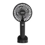 Leziter Galar kézi hordozható usb ventilátor tartóval 4 W 1200 mAh fekete Mobalis Homvera