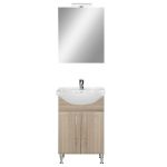 Leziter Mobilier complet de baie Bianca Prime 55, culoare stejar sonoma Mobalis Homvera