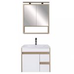 Leziter Mobilier complet de baie Luna 60, stejar Sonoma-alb Mobalis Homvera