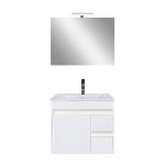 Leziter Mobilier complet de baie Luna Prime 60 alb Mobalis Homvera
