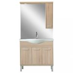 Leziter Mobilier complet de baie Nerva 85, stejar Sonoma Mobalis Homvera