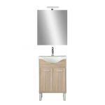 Leziter Mobilier complet de baie Nerva Prime 55, stejar Sonoma Mobalis Homvera