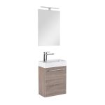 Leziter Mobilier de baie fantastic Melanie cu oglindă, culoare stejar York Mobalis Homvera