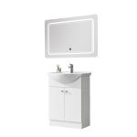 Leziter Neria Prime 75 komplett vid tükörrel magasfényű fehér Mobalis Homvera