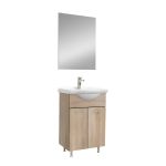 Leziter Mobilier complet de baie Ruben Prime 55, lemn de stejar Sonoma Mobalis Homvera