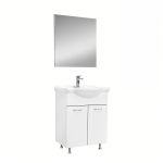 Leziter Mobilier complet de baie Ruben Prime 65 Alb Mobalis Homvera