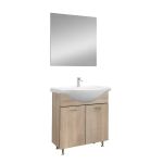 Leziter Mobilier complet de baie Ruben Prime 75, stejar Sonoma Mobalis Homvera