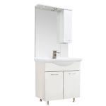 Leziter Mobilier complet de baie Vanessa 75 alb Mobalis Homvera
