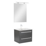 Leziter Mobilier complet de baie Vario Clam 60 antracit-antracit Mobalis Homvera