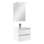 Leziter Mobilier complet de baie Vario Trim 60 alb-alb Mobalis Homvera