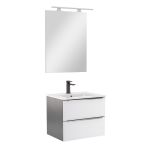 Leziter Mobilier complet de baie Vario Trim 60 antracit-alb Mobalis Homvera