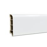 Leziter Bordură de podea din vinil SPC Alb-zăpadă 2400x60x12 mm Mobalis Homvera