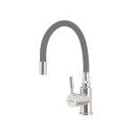 Leziter Baterie de chiuvetă independentă Corin cu cioc flexibil, gri Mobalis Homvera