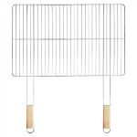 Mirpol Szögletes grillrács fa fogantyúval 69x60 cm Mobalis Homvera