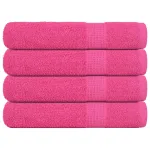 Prosoape 4 buc Roz 100x200 cm 360 g/m² 100% bumbac GartenMobel Dekor