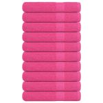 Prosoape saună 10 buc roz 80x200 cm 360 g/m² 100% bumbac GartenMobel Dekor