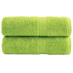 Prosoape de baie premium SOLUND, 2 buc., verde măr, 30x30 cm, 600 g/m² GartenMobel Dekor