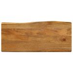 Blat masă cu margini naturale, 100x40x2,5 cm, lemn masiv mango GartenMobel Dekor