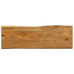 Blat masă cu margini naturale, 110x40x2,5 cm, lemn masiv mango GartenMobel Dekor