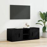 Cabinet TV Stejar Negru 100 x 31,5 x 35 cm Lemn compozit GartenMobel Dekor
