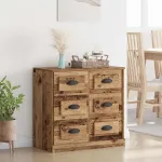 Bufet cu sertar Lemn Vechi 70 x 35,5 x 67,5 cm Lemn compozit GartenMobel Dekor