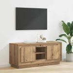 Cabinet TV Stejar Artizanal 102 x 35 x 45 cm Lemn compozit GartenMobel Dekor