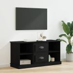 Cabinet TV Stejar Negru 99,5 x 35,5 x 48 cm Lemn compozit GartenMobel Dekor