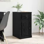 Dulap lateral Stejar Negru 40 x 50 x 75 cm Lemn compozit GartenMobel Dekor