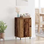 Bufet 2 pcs Lemn Vechi 40 x 35 x 70 cm Lemn Ingineresc și Fier GartenMobel Dekor