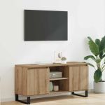 Cabinet TV Stejar Artizanal 104 x 35 x 50 cm Lemn compozit GartenMobel Dekor