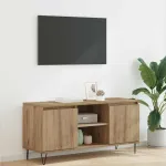 Cabinet TV Stejar Artizanal 104 x 35 x 50 cm Lemn compozit GartenMobel Dekor