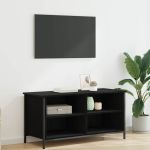 Cabinet TV Stejar Negru 100 x 40 x 50 cm Lemn compozit GartenMobel Dekor