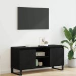 Cabinet TV Stejar Negru 104 x 35 x 50 cm Lemn compozit GartenMobel Dekor