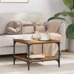 Masă de cafea Lemn Vechi 55 x 55 x 40 cm Lemn compozit GartenMobel Dekor