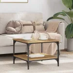 Masă de cafea Stejar Artizanal 55 x 55 x 40 cm Lemn compozit GartenMobel Dekor