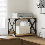 Suport pentru imprimantă Stejar Artizanal 44 x 26 x 31.5 cm GartenMobel Dekor