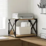 Suport pentru imprimantă Stejar Artizanal 44 x 26 x 31.5 cm GartenMobel Dekor