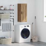 Dulap montat pe perete Stejar Artizanal 34,5 x 34 x 90 cm GartenMobel Dekor