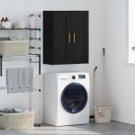 Dulap montat pe perete Stejar Negru 69,5 x 34 x 90 cm GartenMobel Dekor