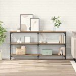 Masă de consolă Stejar Artizanal 150 x 29 x 75 cm GartenMobel Dekor