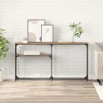 MasaConsole Stejar Artizanal 145 x 22,5 x 75 cm Lemn compozit GartenMobel Dekor