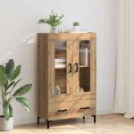 Bufet Stejar Artizanal 69,5 x 31 x 115 cm Lemn compozit GartenMobel Dekor