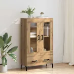 Bufet Stejar Artizanal 69,5 x 31 x 115 cm Lemn compozit GartenMobel Dekor