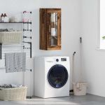 Dulap montat pe perete Lemn Vechi 34,5 x 34 x 90 cm GartenMobel Dekor