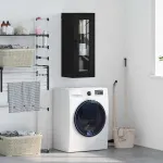 Dulap montat pe perete Stejar Negru 34,5 x 34 x 90 cm GartenMobel Dekor