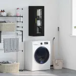 Dulap montat pe perete Stejar Negru 34,5 x 34 x 90 cm GartenMobel Dekor