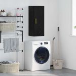 Dulap montat pe perete Stejar Negru 34,5 x 34 x 90 cm GartenMobel Dekor