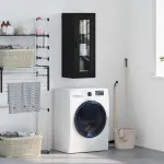 Dulap montat pe perete Stejar Negru 34,5 x 34 x 90 cm GartenMobel Dekor