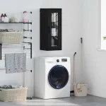 Dulap montat pe perete Stejar Negru 34,5 x 34 x 90 cm GartenMobel Dekor