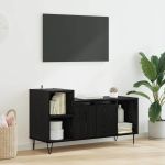 Cabinet TV Stejar Negru 100 x 35 x 55 cm Lemn compozit GartenMobel Dekor